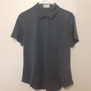 Callaway Opti Dri Adult Women M Blue Short Sleeve Polo Golf Shirt